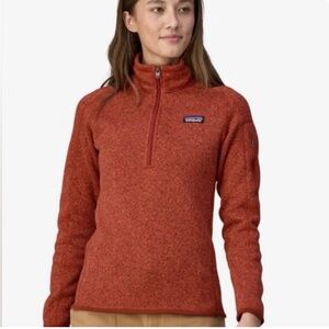 Women’s Patagonia better sweater fleece zip up maroon/red